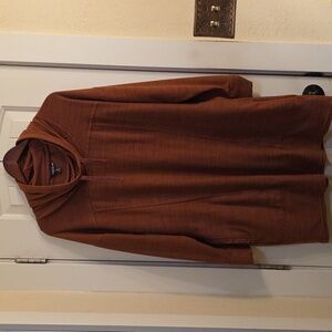 Toad&Co Women's XL Intermosso Hooded Sweatshirt Dress - Rust